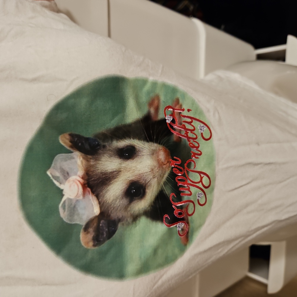Bratty Possum Ringer Tee - Picture 2 of 4
